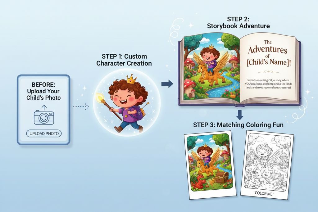 My Star Stories — Personalized Bedtime Story + Coloring Pages Included