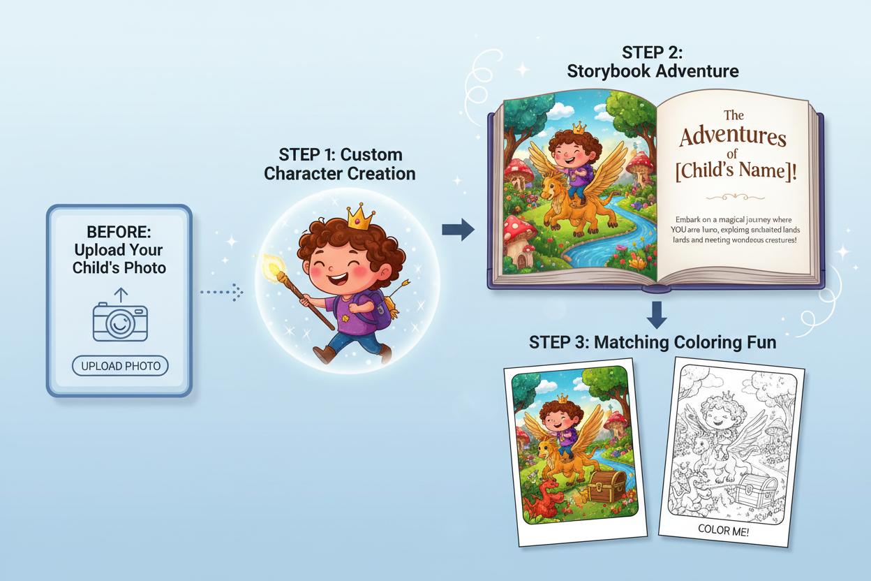 My Star Stories — Personalized Bedtime Story + Coloring Pages Included
